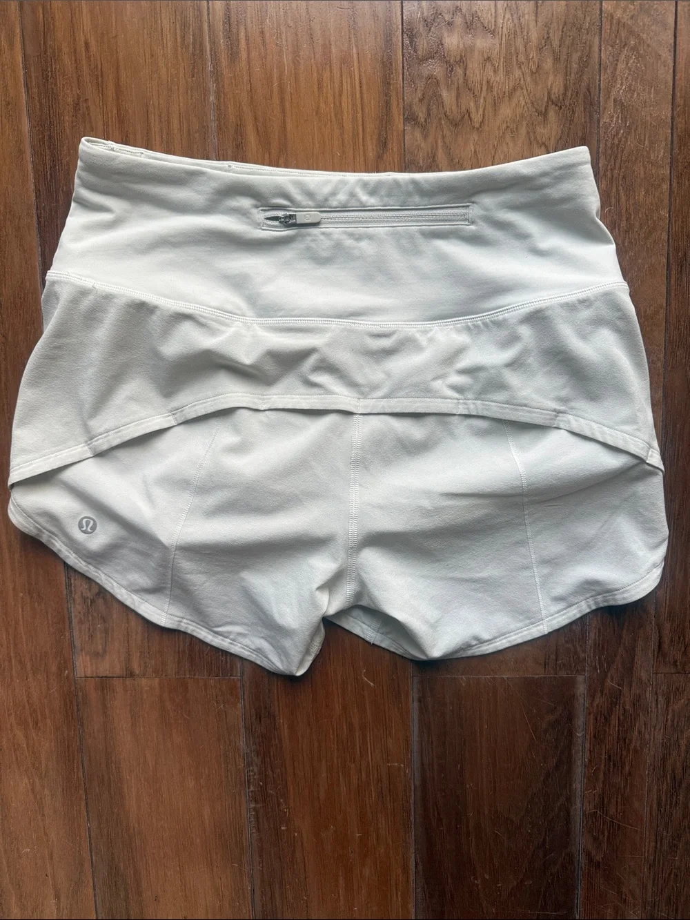 lululemon athletica Light Cream High-Rise Athletic Shorts